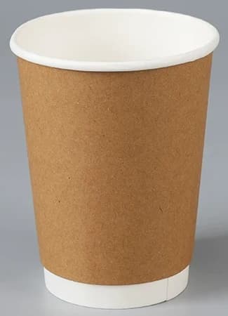 400 ml Kraft brown double-wall paper cup