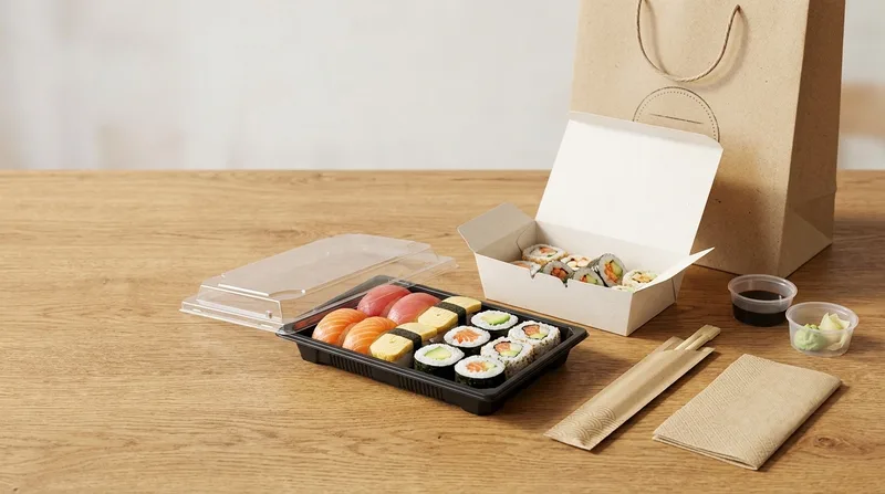 Sushi Restaurants custom restaurant packaging scene